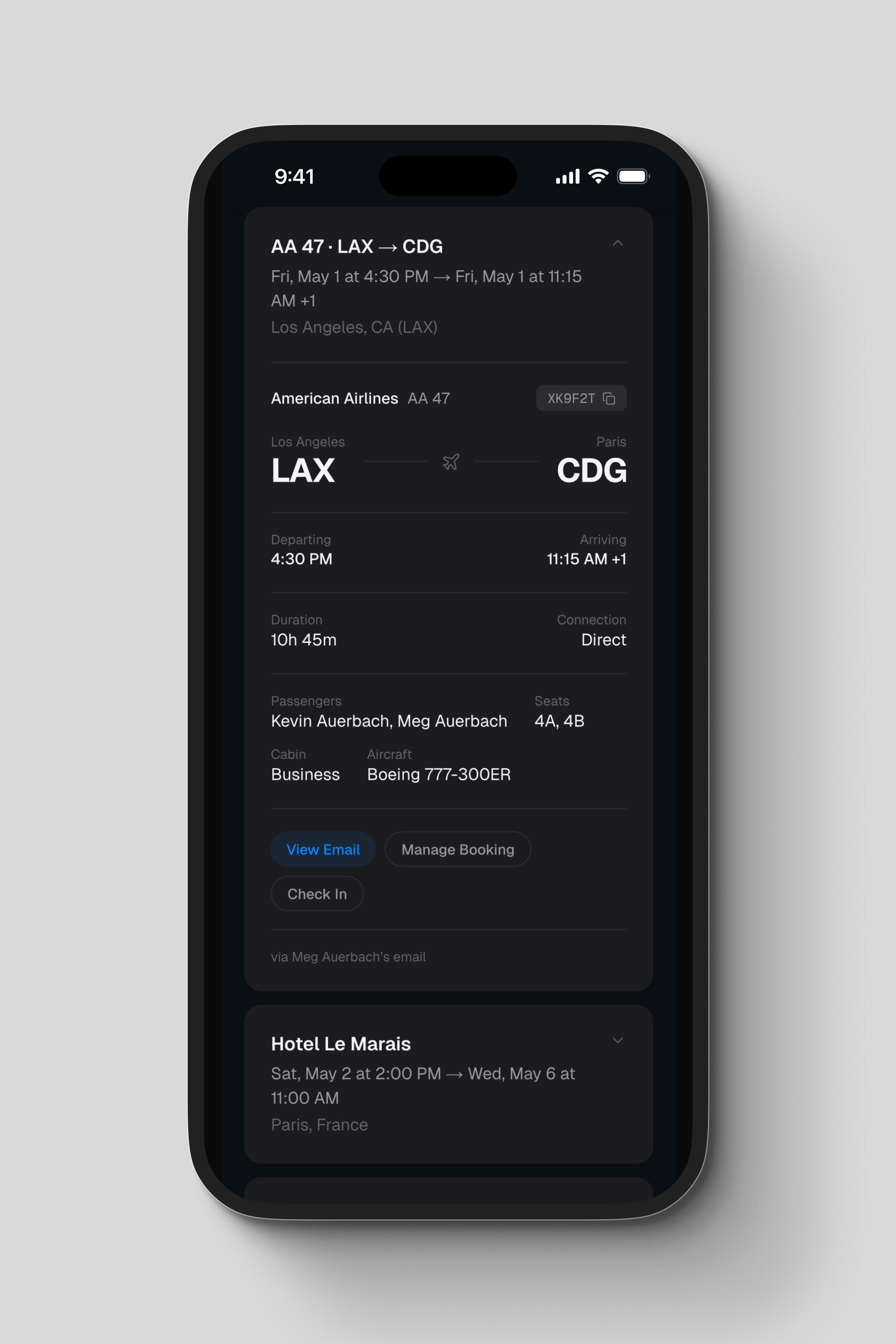 SCHEDULED - trip overview